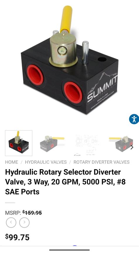 diverter valve for mini excavators